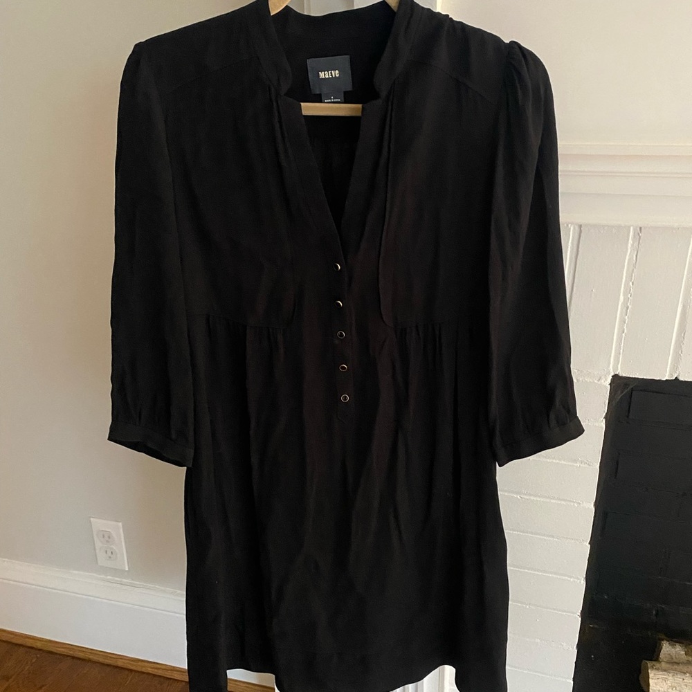 Maeve Black Long Sleeve Dress Size 4